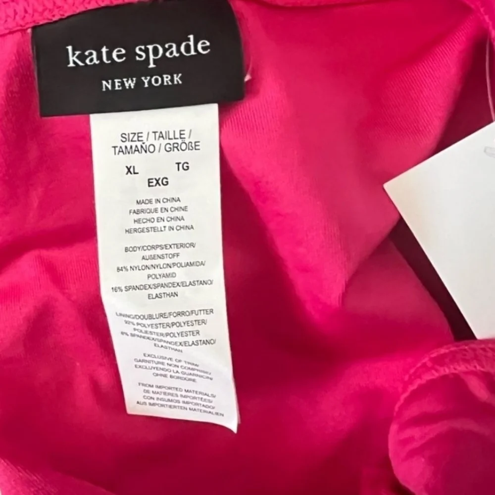 Kate Spade Rose Jam Bikini Set Ties NEW Womens Size XL
